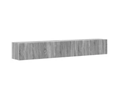 TV staliukas TV sieninė spintelė 2 pcs Pilkas Sonoma 98 x 31 x 29,5 cm