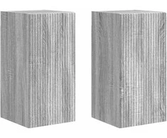 TV staliukas TV sieninė spintelė 2 pcs Pilkas Sonoma 30 x 31 x 60 cm