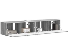 TV staliukas TV sieninė spintelė 2 pcs Pilkas Sonoma 78,5 x 31 x 29,5 cm