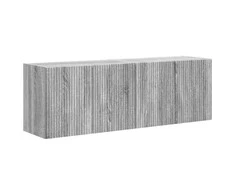 TV staliukas TV sieninė spintelė 2 pcs Pilkas Sonoma 59,5 x 31 x 40 cm