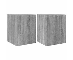 TV staliukas TV sieninė spintelė 2 pcs Pilkas Sonoma 30 x 31 x 40 cm