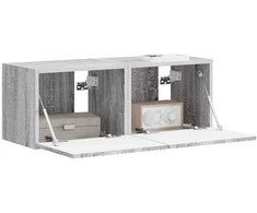 TV staliukas TV sieninė spintelė 2 pcs Pilkas Sonoma 39 x 31 x 29,5 cm