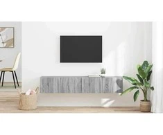 TV staliukas TV sieninė spintelė 2 pcs Pilkas Sonoma 78,5 x 31 x 29,5 cm