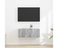 TV staliukas TV sieninė spintelė 2 pcs Pilkas Sonoma 39 x 31 x 29,5 cm