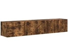 TV staliukas TV sieninė spintelė 2 pcs Rūkyta ąžuolas 78,5 x 31 x 29,5 cm