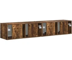 TV staliukas TV sieninė spintelė 2 pcs Rūkyta ąžuolas 78,5 x 31 x 29,5 cm