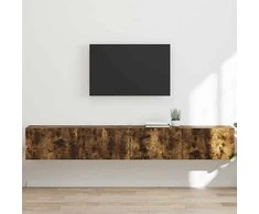 TV staliukas TV sieninė spintelė 2 pcs Rūkyta ąžuolas 98 x 31 x 29,5 cm