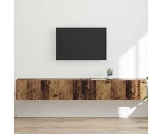 TV staliukas TV sieninė spintelė 2 pcs Senovinis medis 98 x 31 x 29,5 cm