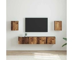 TV staliukas TV sieninė spintelė 2 pcs Senovinis medis 30 x 31 x 40 cm