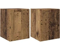 TV staliukas TV sieninė spintelė 2 pcs Senovinis medis 30 x 31 x 40 cm