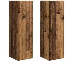TV staliukas TV sieninė spintelė 2 pcs Senovinis medis 30 x 31 x 100 cm
