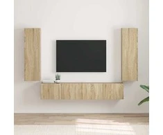 TV staliukas TV sieninė spintelė 2 pcs Sonoma 30 x 31 x 100 cm