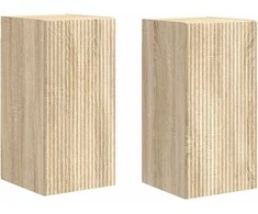 TV staliukas TV sieninė spintelė 2 pcs Sonoma 30 x 31 x 60 cm
