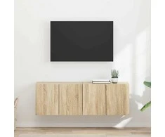 TV staliukas TV sieninė spintelė 2 pcs Sonoma ąžuolas 59,5 x 31 x 40 cm