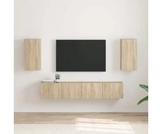 TV staliukas TV sieninė spintelė 2 pcs Sonoma 30 x 31 x 60 cm