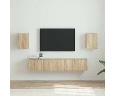 TV staliukas TV sieninė spintelė 2 pcs Sonoma 30 x 31 x 40 cm