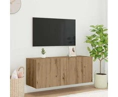 TV staliukas TV sieninė spintelė su LED Amatininkų ąžuolas 100 x 35 x 41 cm