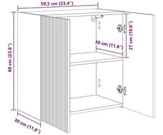 TV staliukas TV sieninė spintelė 59,5 x 31 x 60 cm Amatininkų ąžuolas
