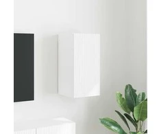 TV staliukas TV sieninė spintelė Balta 30 x 31 x 60 cm Apdirbta mediena