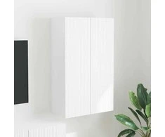 TV staliukas TV sieninė spintelė Balta 59,5 x 31 x 100 cm Apdirbta mediena