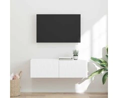 TV staliukas TV sieninė spintelė Balta 98 x 31 x 29,5 cm Apdirbta mediena