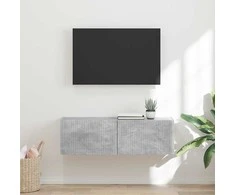 TV staliukas TV sieninė spintelė Betoninė 98 x 31 x 29,5 cm Apdirbta mediena