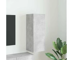 TV staliukas TV sieninė spintelė Betoninė 30 x 31 x 80 cm Apdirbta mediena