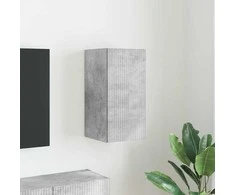 TV staliukas TV sieninė spintelė Betoninė 30 x 31 x 60 cm Apdirbta mediena