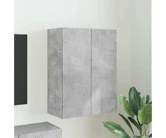 TV staliukas TV sieninė spintelė Betono pilka 59,5 x 31 x 80 cm