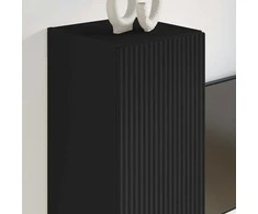 TV staliukas TV sieninė spintelė 30 x 31 x 60 cm Juoda Apdirbta mediena