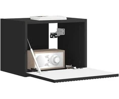 TV staliukas TV sieninė spintelė 39 x 31 x 29,5 cm Juoda Apdirbta mediena