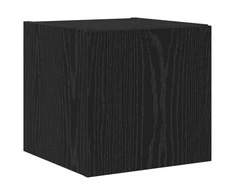 TV staliukas TV sieninė spintelė su LED Juodas ąžuolas 30,5 x 35 x 30 cm