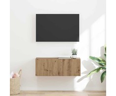 TV staliukas TV sieninė spintelė 78,5 x 31 x 29,5 cm Meistrų ąžuolas