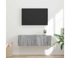 TV staliukas TV sieninė spintelė Pilkas Sonoma 98 x 31 x 29,5 cm