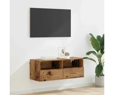 TV staliukas TV sieninė spintelė Senovinis medis 80 x 30 x 30 cm