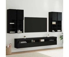 TV staliukas TV sieninės spintos komplektas su LED apšvietimu su LED 7 pcs