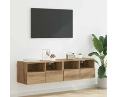 TV staliukas TV sieniniai spintelės 2 pcs Amatininkų ąžuolas 60 x 30 x 30 cm