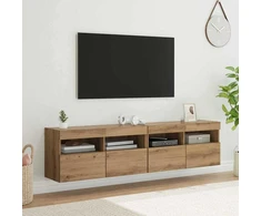 TV staliukas TV sieniniai spintelės 2 pcs Amatininkų ąžuolas 80 x 30 x 40 cm