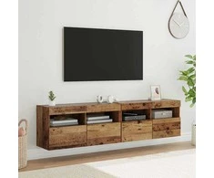 TV staliukas TV sieniniai spintelės 2 pcs Senovinis medis 80 x 30 x 40 cm