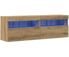 TV staliukas TV sieninė spintelė 2 pcs artisano ąžuolo 60 x 30 x 40 cm
