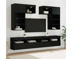 TV staliukas TV sieniniai vienetai 6 pcs 100 x 30 x 40 cm Amatininkų ąžuolas
