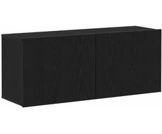 TV staliukas TV spintelių komplektas Juodas ąžuolas 100 x 30 x 41 cm