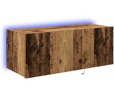 TV staliukas TV sieninė spintelė su LED Senas medis 80 x 35 x 31 cm