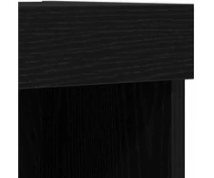 TV staliukas TV sieninė spintelė su LED juoda ąžuolo 60 x 30 x 40 cm