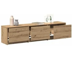 TV staliukas TV spintelė su LED su stalčių Meistrų ąžuolas 165 x 34 x 40 cm
