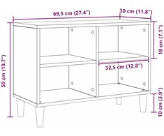 TV staliukas Televizoriaus spintelė Sena mediena 69,5 x 30 x 50 cm