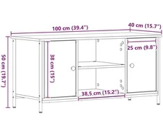 TV staliukas Televizoriaus spintelė 100 x 40 x 50 cm artisano ąžuolo
