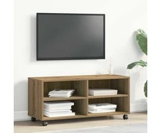 TV staliukas Televizoriaus spintelė Ruda 90 x 35 x 40.5 cm Apdirbta mediena