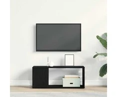 TV staliukas TV spintelių komplektas Juodas ąžuolas 80 x 24 x 32 cm