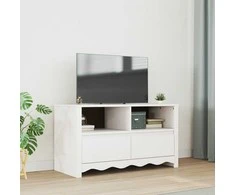 TV staliukas Televizoriaus spintelė su stalčių Drammen Balta 99 x 43 x 55 cm